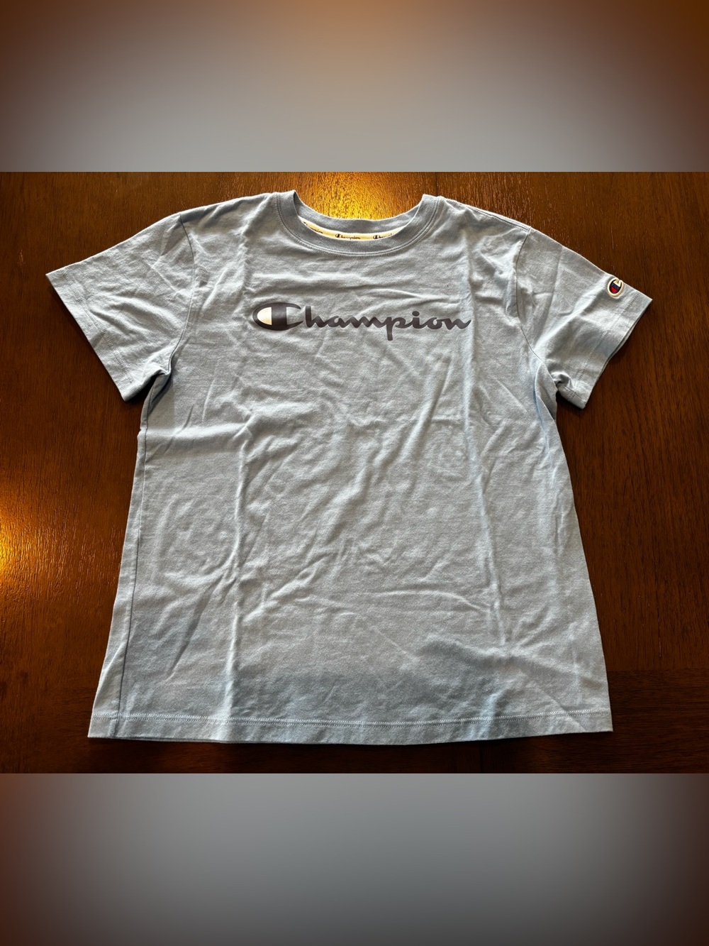 Champion Women’s Light Blue Logo Short-Sleeve Tee